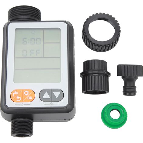 Minuteur d'arrosage automatique pour tuyau d'arrosage, irrigation agricole, écran 7,6 cm, temporisation en cas de pluie, contrôle enfant