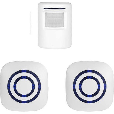 Sonnette de porte avec détecteur de présence infrarouge pour alarme et avertissement de bienvenue. (1/4)