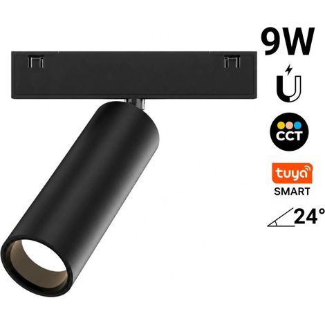 Foco LED Orientable Para Carril Magnetico - 9W - 10mm - 24°