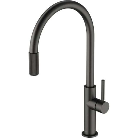 OMNIRES Switch - Spültischarmatur mit Filterfunktion, Graphit gebürstet SW9057GR (1/2)