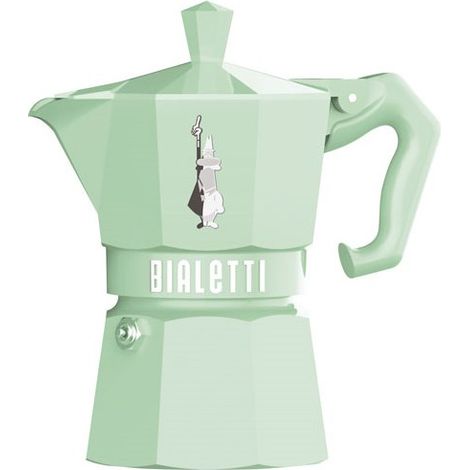 Cafetera Italiana Bialetti MOKA EXCLUSIVE GREEN 3T Verde Aluminio 3 Tazas (1/2)