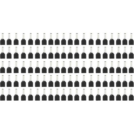 100 Stück doppelisolierte Aderendhülsen aus Kupfer und PVC, Drahtenden, AWG 16/1,5 mm²