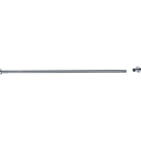 Porte-Rideaux Droit Extensible PELLET 118-210cm Ø20mm Laiton Chromé - 004643
