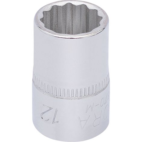 12mm 3/8-Inch Square Drive Bi-Hexagon Socket (Model 25888) for Automotive and Mechanical Use (1/5)