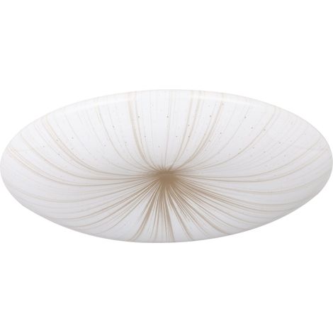 Luminaire plafonnier Nieves 1, Ø 31 cm, panneau LED effet cristal (1/5)