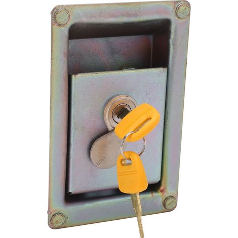 Serrure de porte latérale de pompe hydraulique pour excavatrice Hitachi ZAX, en alliage d'aluminium. (1/5)
