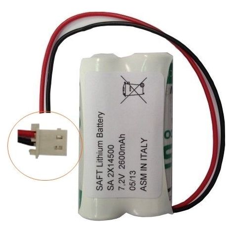 Saft pacco batteria litio 2LS14500 7,2V 2,6Ah compatibile Select SBT02 SX