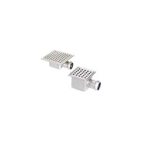 Pozzetto 105X105 Inox Uscita Orizzontale