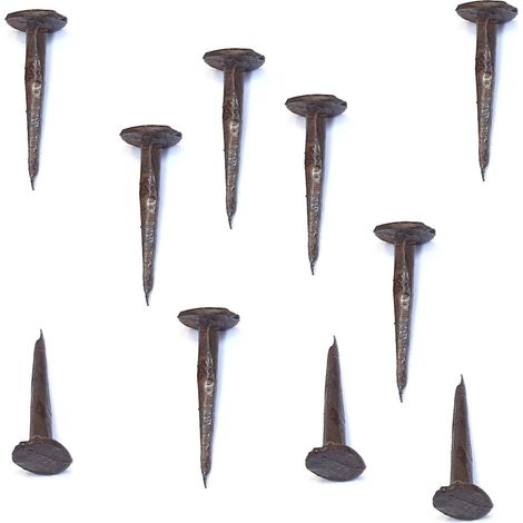 cyclingcolors 10x chiodi chiodini 6x16mm coprivite copridado acciaio bronzato bronzo ruggine vintage antichi mobili ferro vecchio metallo porta decorativo (1/3)