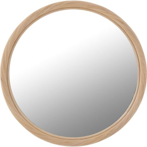 Miroir mural rond en rotin naturel - naturel (1/5)