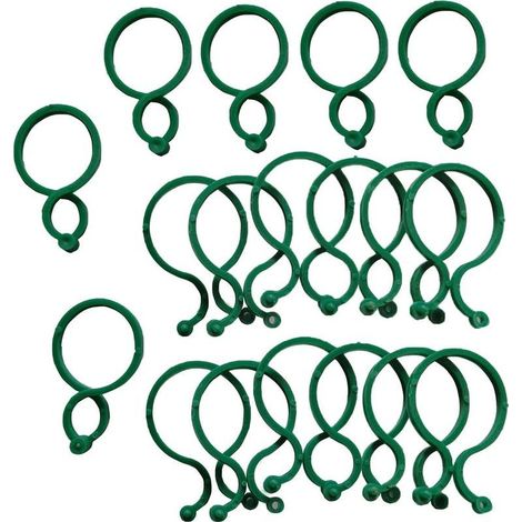 100 Pièces Clips de Jardin Support pour Plantes Clips Twisty Plante Anneaux,Réutilisables Plastique Support pour Plantes Clips pour Jardin Vigne Légumes Les Plantes Grimpantes (1/5)