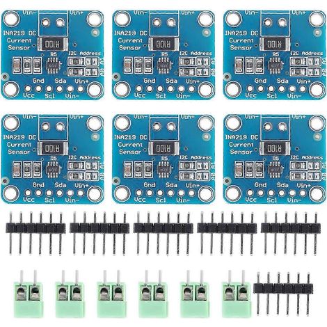 Module de capteur d'alimentation CC bidirectionnelle 6 pièces MCU-219 INA219 I2C 3-5 V SOT23 kns (1/5)
