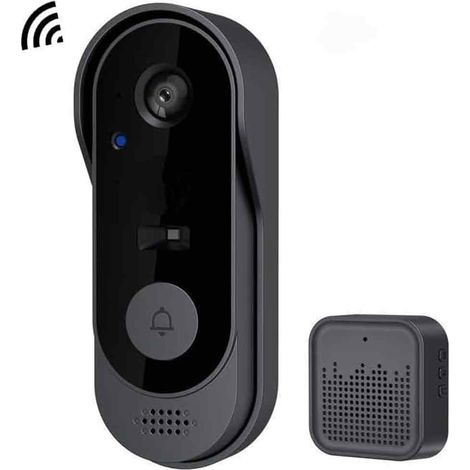 Videosprechanlage - 2K Kamera WLAN PIR Bewegungsmelder - IP66 Wasserdicht Für Haustür - Akku Betrieb Ohne Kabel - 1 Stück (1/5)