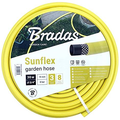 Tubo da giardino Sunflex 3/4 x 30 m rinforzato a 3 strati (1/3)