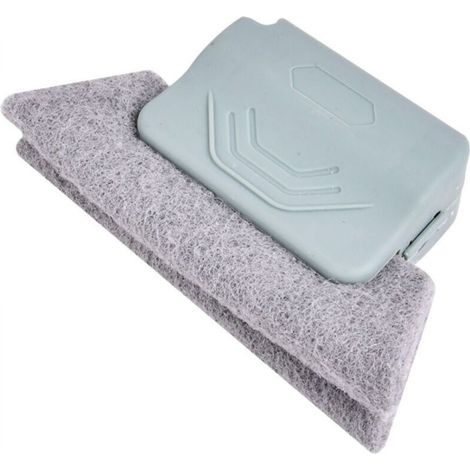 [NON UTILIZZATO] Spazzola per la pulizia delle fessure e delle scanalature dei davanzali, grigia, 13,5 x 38,5 cm, una spazzola per la pulizia di fessure e interstizi dei davanzali.