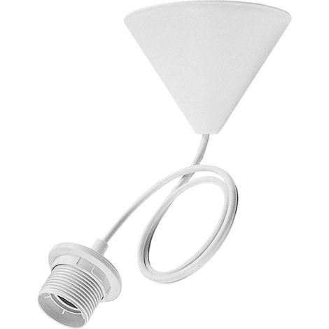 luminaire suspendu - bailey tp - e27 - blanc - 0.8 mètre - bailey 141259
