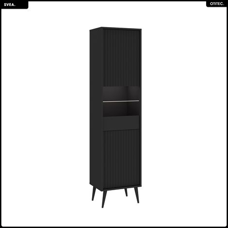 Armoire vitrine - H.193 x L.47 x P.40 - SVEA (1/5)