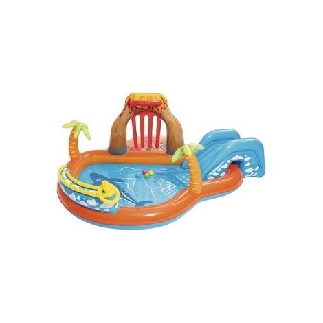 PISCINA CON GIOCHI GONFIABILE LAVA LAGOON  +2  ANNI  cm.265x265x104  peso Kg.5,900 (art.53069)    BESTWAY