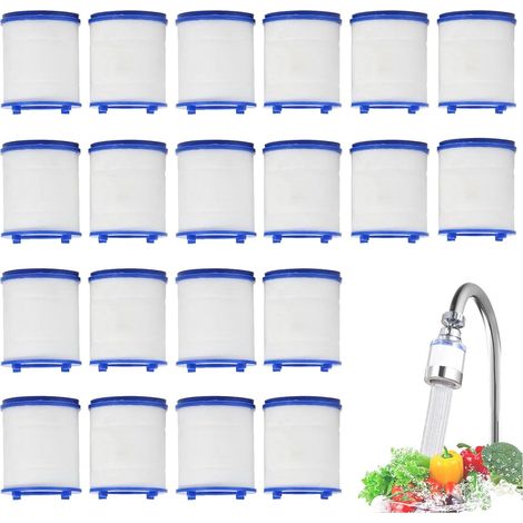 20PCS Filtre eau Robinet Éléments Filtrants de Rechange en Coton PP (1/5)