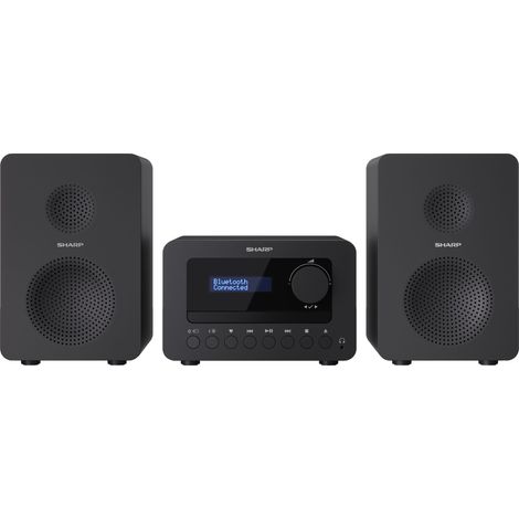 SHARP HiFi-Anlage XL-B520D, schwarz, DAB+, Bluetooth, MP3, CD-Laufwerk (1/5)