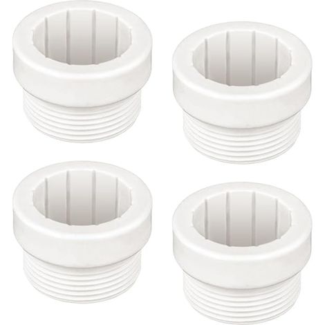 Lntyq 4-teiliger Pool-Schirmstabilisator-Adapter, mit Gewinde versehene Pool-Schirmhülse, Schirmstangenstabilisator zum Einführen von 4,45 cm langen Schirmen für die Außenterrasse (1/5)