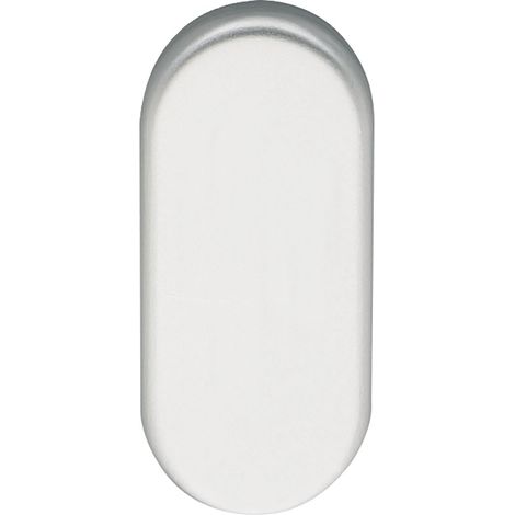 Eco Blindrosette BL Blindabdeckung, Rosette 70x33x7mm verdeckt geschraubt silber