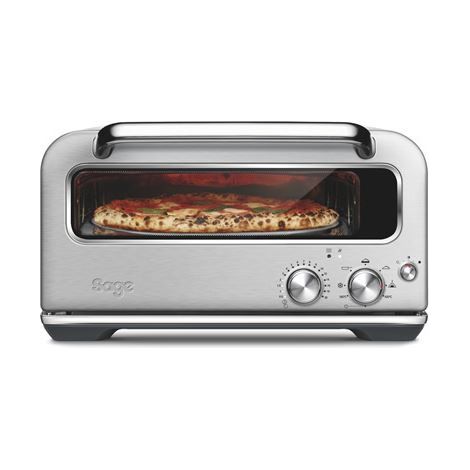 Mini four grill à pizza 2350 W – Cuisson parfaite – Compact et élégant – Pour pizzas jusqu'à 12 pouces – Argent