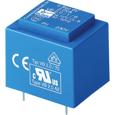 BLOCK VB 2,8/1/24 Printtransformator 1 x 230 V 1 x 24 V/AC 2.80 VA 116 mA