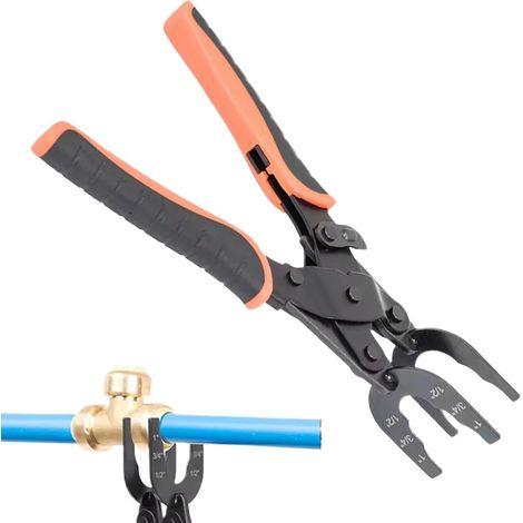 Pince de déconnexion pour plomberie Compatible avec les tubes de 12,7, 19,1 et 25,4 mm, outil de type pince pour la déconnexion des tuyaux Techniciens CVC et réparation de ventilateurs domestiques (1/5)