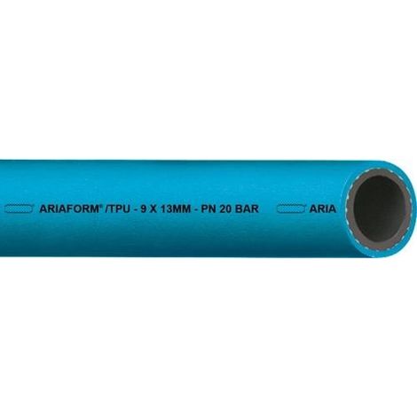 Tuyau à air comprimé PU ARIAFORM®/TPU ID 13mm AD 18,0mm L.50m Bleu TEGUMA (1/2)