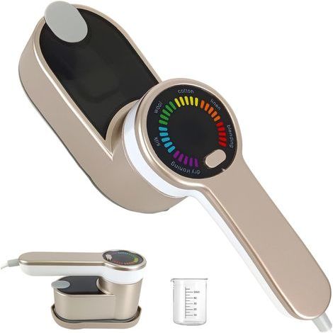 Ferro da stiro a vapore portatile da viaggio per indumenti, ferro da stiro a LED portatile con sei modalità intelligenti, ferro da stiro a vapore portatile 2 in 1, ferro da stiro a vapore antipiega po (1/5)