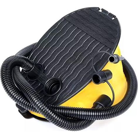 Einteilige Fußpumpe für Schlauchboote, 5-Liter-Fußpumpe (28  18,5  4 cm) zum Aufblasen und Entleeren