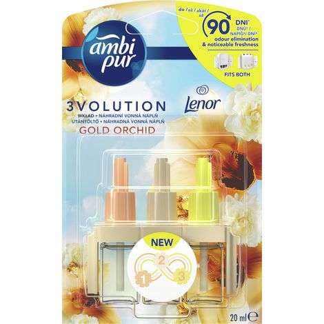 Ambi Pur 3Volution Gold Orchid - Lufterfrischer-Nachfüllpackung, 20 ml