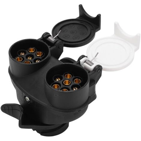 QORVA-Adaptateur 13 à 7 broches Type N/S, convertisseur de prise étanche pour remorque camion 12V européen