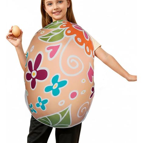 Disfraz de huevo de Pascua para adultos, disfraz de cosplay de huevo de Pascua para juegos de rol, atuendo para actuaciones, para adultos, espectáculos, fiestas, eventos escolares. (1/5)