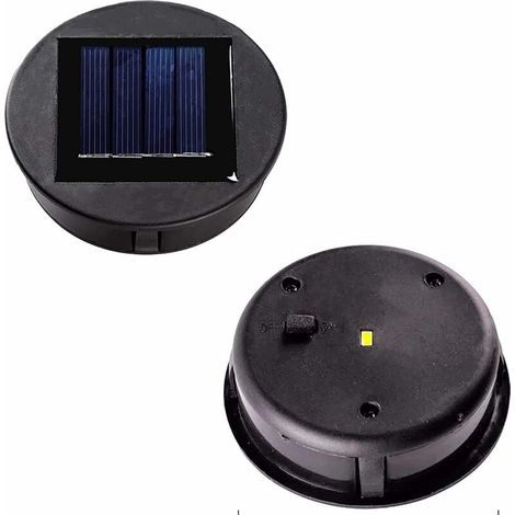 Panneau Solaire - 20 % Rendement - LED 7 Lm Blanc Chaud - Pour Lanterne Solaire Extérieure - Lot de 2 (1/5)