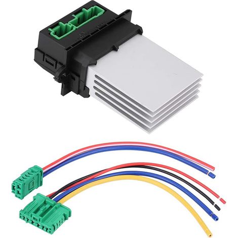Résistance de remplacement pour ventilateur de chauffage + kit de câble de connexion pour voitures Renault, Peugeot et Citroën - exclusivité entrepôt à l'étranger (1/5)