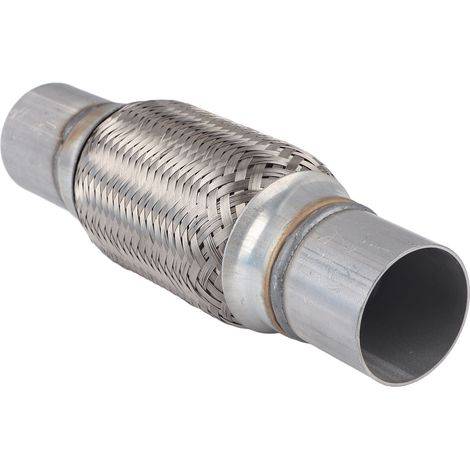 Eosnow Auto-Auspuffrohr, 50 x 250 mm, schweißfrei, weicher, geräuscharmer, rüttelfester Flechtschlauch aus Edelstahl