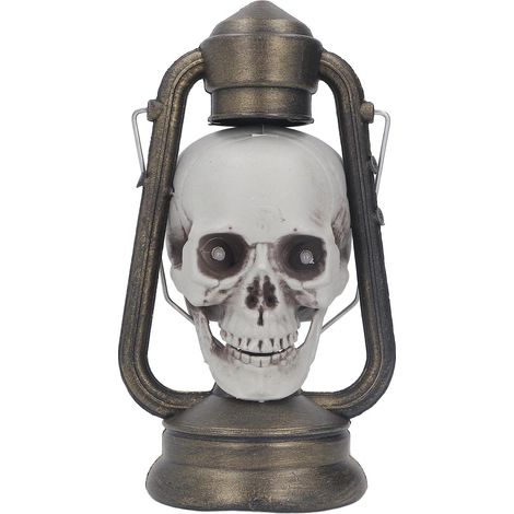 Lampe Crâne LED Décoration Halloween Luminaire Suspendu pour Maison Hantée Bar Fête (1/5)