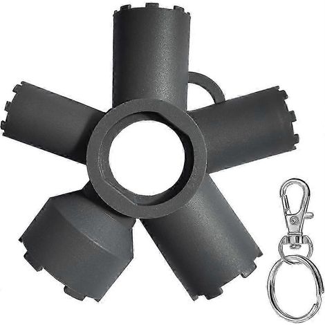 Kit d'outils 10 en 1 pour le retrait des aérateurs de robinet, clé universelle robuste pour aérateurs à filetage caché (1/5)