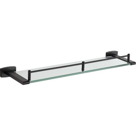 Mexen Zoja étagère murale en verre, Noir - 7019137-70 (1/2)