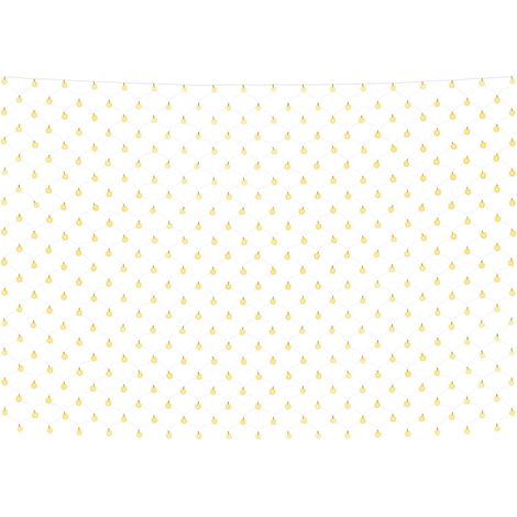 Rete luminosa a LED design natalizio 3 x 3 m 306 luci atmosfera magica in PVC bianco caldo 020046761