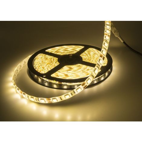 TRADE SHOP - Bobina Striscia Strip Led 5050 Flessibile 5mt Adesiva Luce Interno Esterno Ip65 - -Rosso - (1/5)