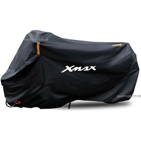 Housse de moto imperméable et résistante à la poussière, aux UV et à la pluie, toutes saisons, pour Yamaha XMAX 300, XMAX 400, XMAX 250 et XMAX 125. Taille : 3XL (pour 220 cm). (1/4)