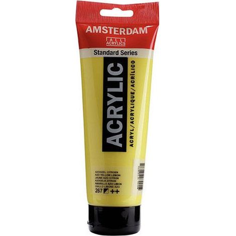 Peinture Acrylique en tube - Jaune azo citron - 267 - Amsterdam - 250ml (1/2)