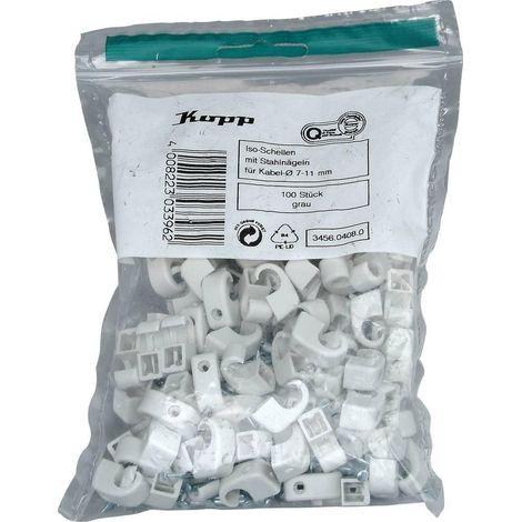 Kopp 345604080 Bridas de nylon grises 100 uds