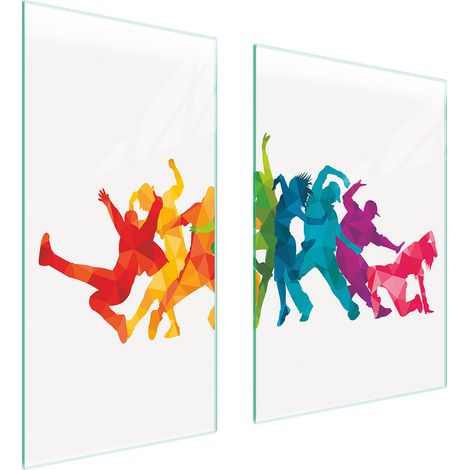 Plaque de protection en verre 75x52 blanche (1/5)