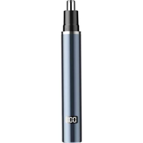 Tondeuse À Nez - 2-en-1 Tondeuse Pour Nez Et Oreilles - Écran LCD - Rechargeable - Aluminium / ABS - Unisexe - Bleu - 1 Pièce (1/5)