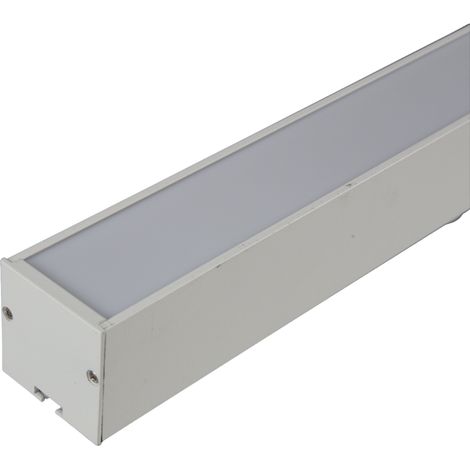 Jandei - Regleta lineal aluminio 18W 900x40mm colgante 4200K IP20 marco blanco