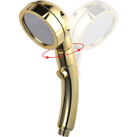 Pommeau de douche 3 modes – tuyau de surpression, doré design moderne économiseur d’eau, rotatif salle de bain (1/5)